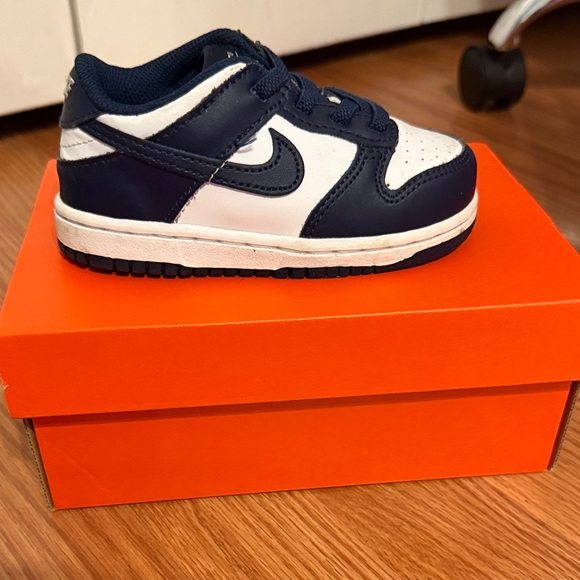 Nike Other - Size 8C Nike Dunk Navy and White